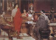 Alma-Tadema, Sir Lawrence Catullus at Lesbia's (mk23) Sweden oil painting artist